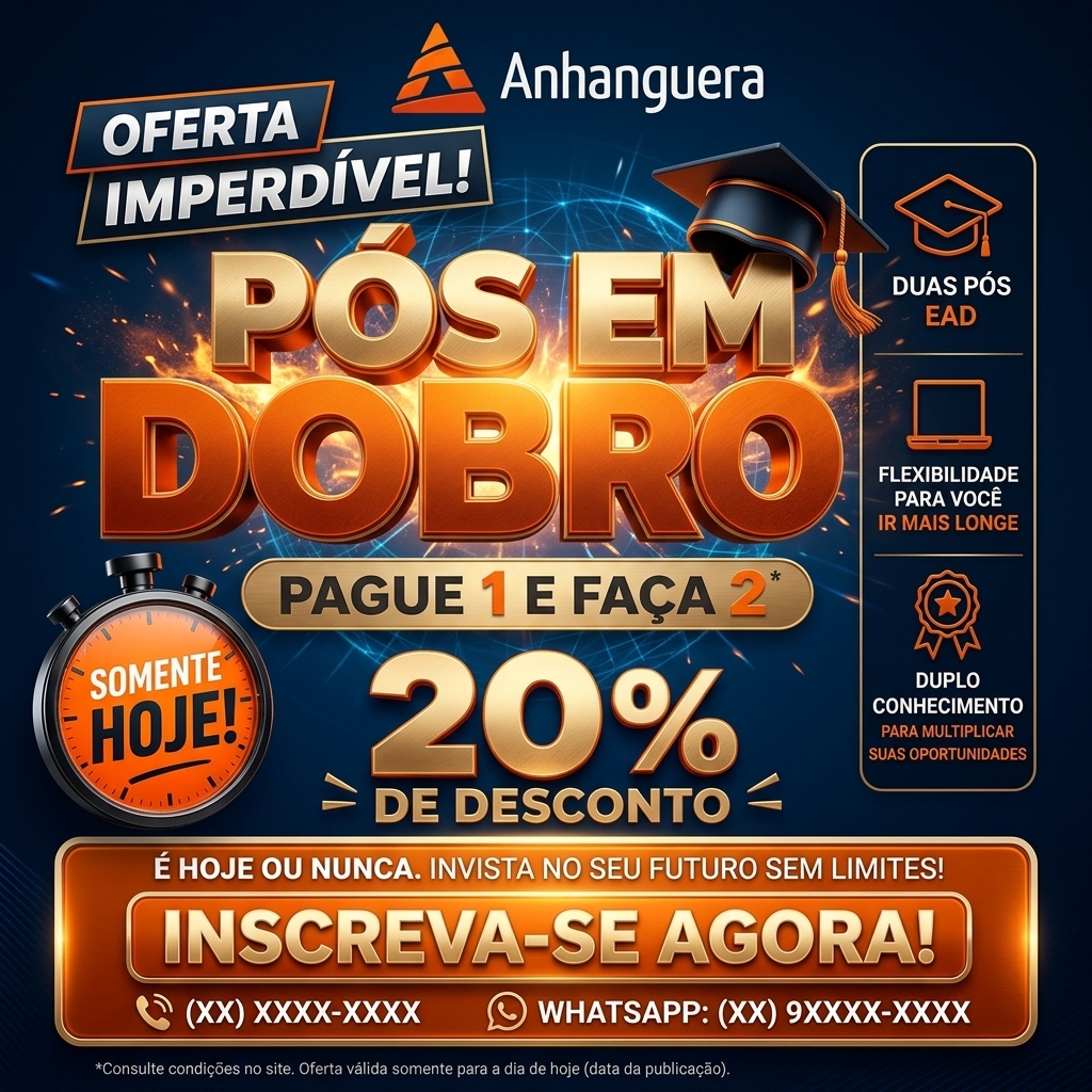 Pós em Dobro Banner