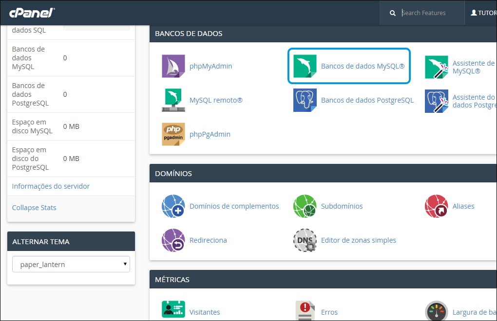 Acessar o cPanel